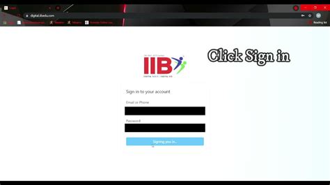 iib log in.